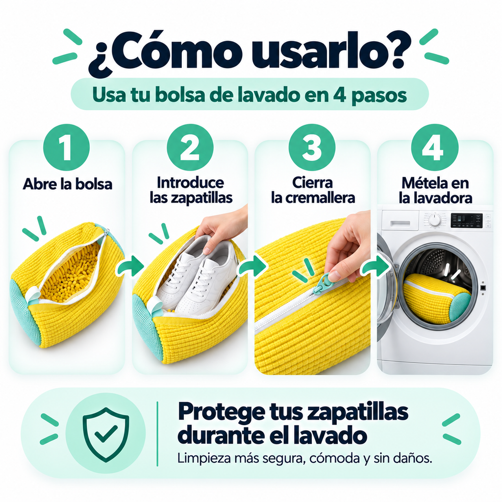 Bolsa de lavado para zapatillas
